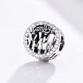 thumbnail image 2 of Pulsera de plata de ley S925 con colgante de familia Charm y circonita, 2 of 8