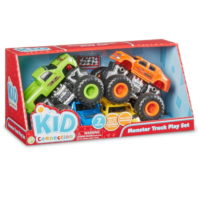 Kid Connection Monster Truck Play Set 7 Pieces Walmart