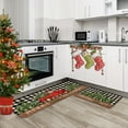 thumbnail image 2 of Christmas Kitchen Rugs Set of 2,Red Truck Christmas Tree Kitchen Mat for Floor,Winter Holiday Non-Slip Washable Kitchen Sink Mats Kitchen Decor Doormat+Runner Rug, 2 of 6