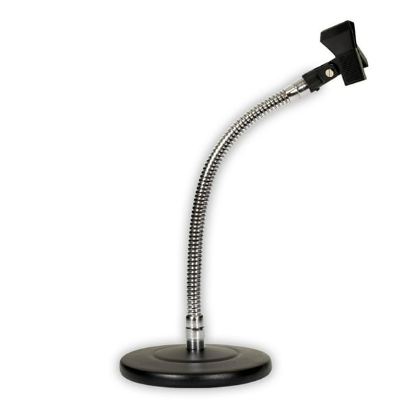 Podium By Goldwood Ms3mc1 Tabletop Microphone Stand With Clamp Clip Gooseneck Walmart Com Walmart Com
