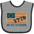 thumbnail image 3 of Inktastic Vintage US Flag Boys or Girls Baby Bib, 3 of 4