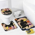 thumbnail image 3 of 4Pcs Halloween Hocus Pocus Shower Curtain Sets, Bathroom Sets with Curtain, Toilet Lid Rug, Contour Mat and Bath Mat, 12 Hooks for Set Decor (72 x 72 Inch), ONE SIZE, 3 of 7