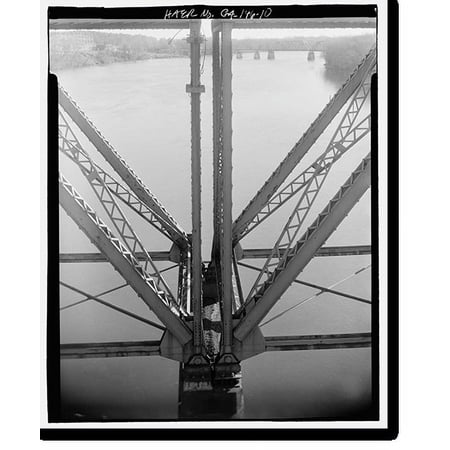 Historic Print, Sand Bar Ferry Bridge, Spanning Savannah River on State Highway 28, Augusta, Richmond County, GA - 10, 16" x 20"