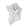 thumbnail image 4 of Feancey Bustier Corset Tops for Women Lace Up Back Bustiers Strapless Vintage Waist Cincher Overbust Corsets Halloween Costume for Party White L, 4 of 6
