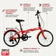thumbnail image 4 of Bicicleta Plegable R20 roja BikeON Modelo viento, 4 of 6