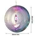 thumbnail image 4 of karymi Round Stainless Steel Three-dimensional Rotating Indoor And Outdoor Wind Chimes Clearance, 4 of 7