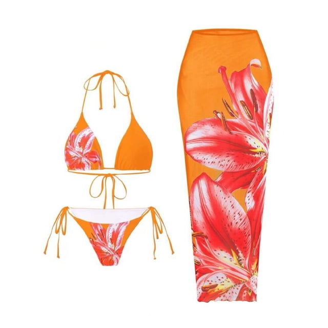 Trajes de baño para mujer, conjunto de traje de baño estampado de dos piezas a la moda para mujer, trajes de baño para mujer, trajes de baño para mujer, trajes de baño de moda de playa para mujer