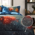 thumbnail image 5 of REGALWOVEN 3Pcs Comforter Set All-Season Down Quilted Comforter Set Blue, Full/Queen, 5 of 6