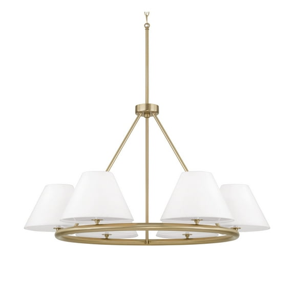 Capital Lighting 453261 Parson 6 Light 35" Wide Ring Chandelier - Brass