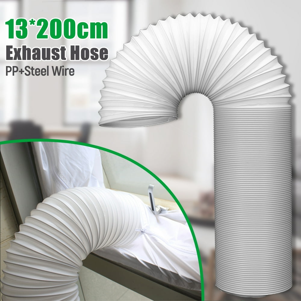 2M 5" Diameter Universal Flexible Exhaust Hose Tube Portable Mobile Air
