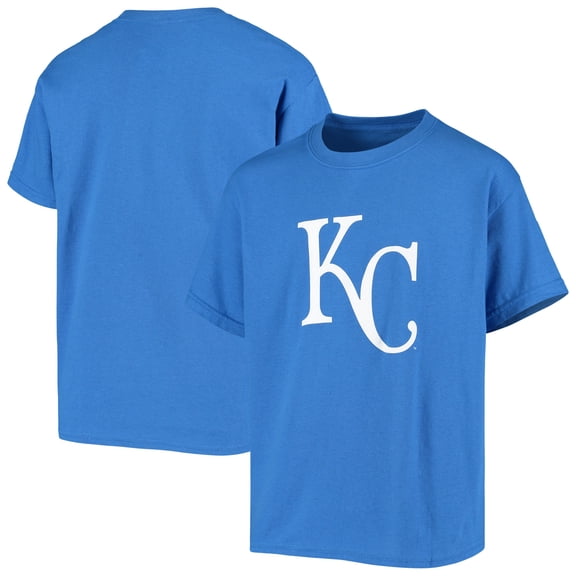 Youth Stitches Royal Kansas City Royals Team Logo T-Shirt