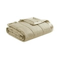 thumbnail image 4 of Home Essence Parkman Taupe Oversized Down Alternative Blanket with Satin Trim, Full/Queen, 4 of 7
