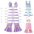 thumbnail image 3 of Coerni Toddler Baby Girl Easter Outfit Birthday Bell Bottom Overall Ruffle Romper Spring Clothes Jumpsuit Knitted Sweater Overalls, 3 of 8