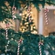thumbnail image 5 of 6 piezas de bastón de caramelo para árbol de Navidad, decoración de muletas, adorno colgante para Navidad Rojo, 5 of 8