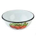 thumbnail image 4 of Novomoskovsjka Posuda Strawberry Enamel Serving Bowl Set of 3 pcs Shatterproof Enameled Steel Fruit and Salad Bowls for Cooking Enamel Mixing Bowl for Indoor and Outdoor Use Floral Metal Bowls, 4 of 13