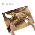 thumbnail image 2 of 1000-Piece Wooden Jigsaw Puzzle for Adults - Cheetah Running Fast Action , Fun & Challenging Brain Teaser, Stylish Home Decor & Unique Gift, 2 of 7