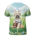 thumbnail image 2 of Happy Easter Hello Spring Soft Coated Wheaten Terrier Playing Football All Over Print 3D Shirt Unisex Merch Wheatie Dog Lover - 13003, 2 of 6