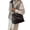camouflage, variant on Women Large Quilted Puffer Tote Bag Soft Padded Down Winter Handbag Space Totes Puffer Shoulder Bag Pillow Shopper Bag - black
