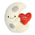 thumbnail image 4 of Aurora - Small White JUST SAYIN' - 8.5" Love You To The Moon And Back - Witty Stuffed Animal, 4 of 5