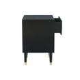 thumbnail image 3 of Geometric Two Drawer Nightstand, Black, 3 of 8