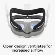 Meta Quest 3 Open Facial Interface — Works with Meta Quest 3 — Keeps Physical Room In Sight — Increases Visibility and Comfort