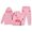 Pink, variant on Kids Clothes Girls - Girls Casual Print Hoodie And Pants Outfit 2 Piece Kids Athletic Wear Comfy Youth Tracksuit Winter Long Sleeve Two Piece Set (White,2-3 Years)