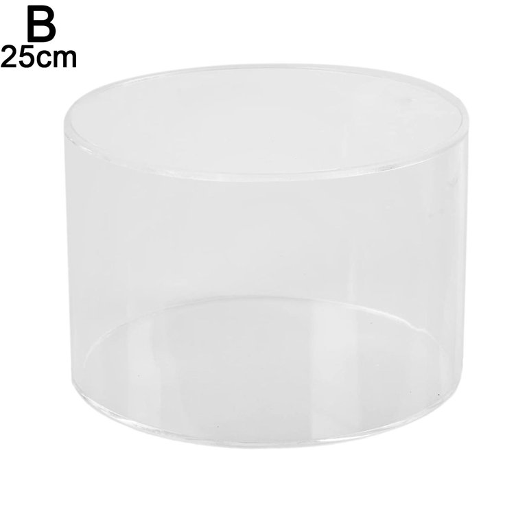 Small Clear Plastic Cake Stand 9 3/4in x 2 3/4in