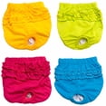 thumbnail image 4 of QARUN 2026 New Washable Dog Diapers Physiological Pants,Highly Absorbent Dog Diapers for Female Dogs,Female Dog Diapers for Dogs in Heat,Period,Incontinence (Yellow,Xs), 4 of 7