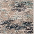 thumbnail image 3 of Unique Loom Trellis Frieze Collection Area Rug - Geometric (5' Square Blue Multi/Ivory), 3 of 7