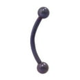 thumbnail image 6 of Titanium Curved Barbell Eyebrow Ring 16 Gauge With Ball, 6 of 9