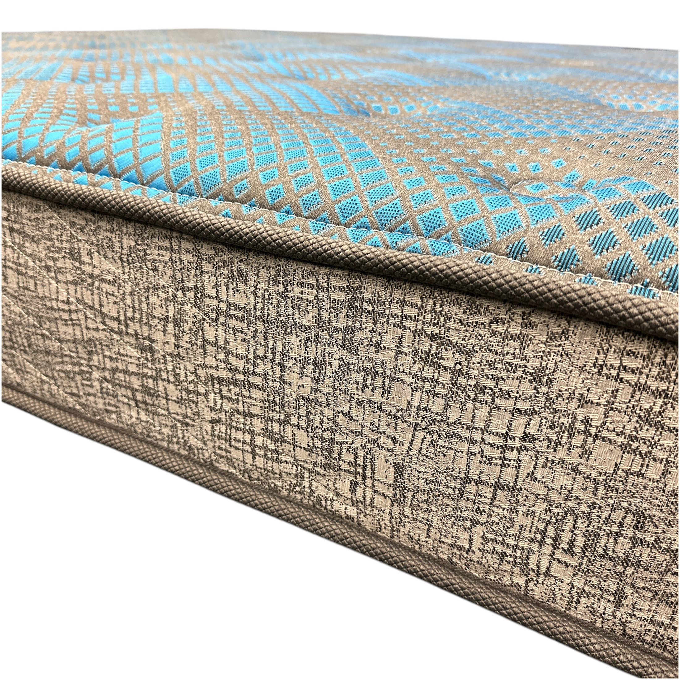 JERFIT 9 Inch King Size Medium Firm Mattress, 2-Sided Flip Design, Foam Core for Support Durability, Grey and Blue