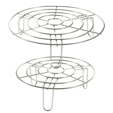 

TOYMYTOY 2pcs Multifunctional Steaming Rack Stainless Steel Steamer Rack Pot Rack Kitchen Tool