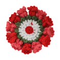 thumbnail image 1 of Siruishop Crochet Coaster Cute Compact Flower Coaster for Cafe Dining Room Living Room Red, 1 of 8