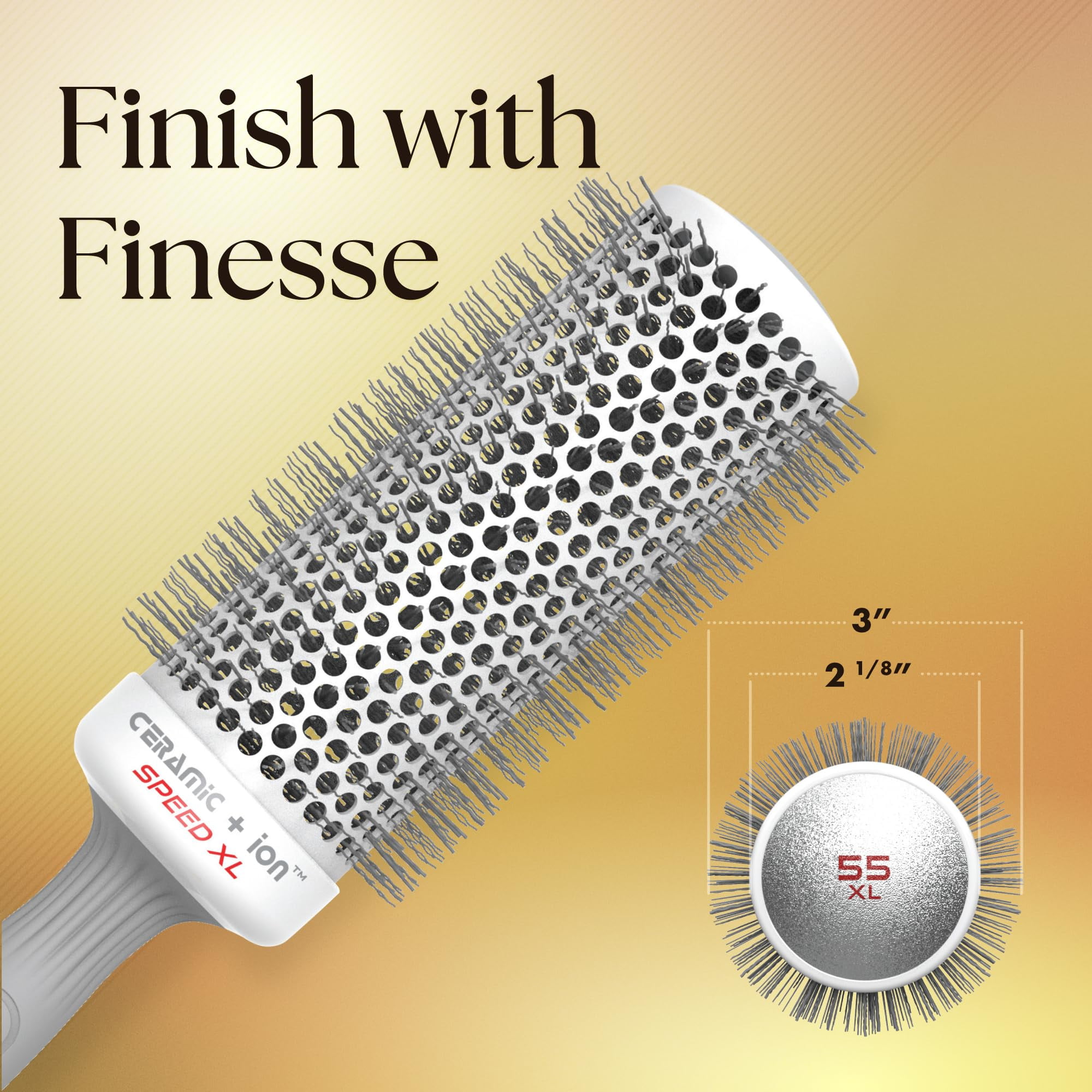 Olivia Garden Ceramic+Ion Speed XL Brush CIXL-55 2 1/8