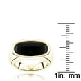 thumbnail image 3 of Luxurman 18k Men's Black Natural Onyx Ring For Him (Yellow Gold Size 12.5), 3 of 3