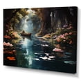 thumbnail image 2 of Designart "Earth-toned Dreamlike Passage" Canals Canvas Print, 2 of 5