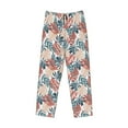 thumbnail image 4 of Xecao Tropical Leaves Men's Straight Lounge Pajama Pants: The Ultimate in Comfortable Sleepwear, 4 of 9