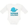 thumbnail image 3 of Inktastic Whale, Hello There Boys or Girls Long Sleeve Baby Bodysuit, 3 of 5