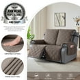 thumbnail image 6 of TAOCOCO Waterproof Recliner Couch Covers, Anti-Slip Sofa Slipcovers for Reclining 2 Seater Couch, Split Sofa Cover for Each Seat with Pockets Pets Furniture Protector,Taupe, 6 of 9