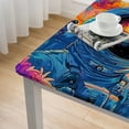 thumbnail image 5 of Acheng Eye Psychedelic Space Art Square Tablecloth Great for Home Kitchen/Parties/Holiday Dinner 100% Polyester Fiber 52*52, 5 of 8