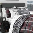 thumbnail image 3 of Eddie Bauer Home  Willow Collection  Bedding Set-Soft and Cozy, Reversible Plaid Comforter, King, Dark Grey King Dark Grey, 3 of 5