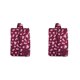 thumbnail image 1 of Toystoory Práctica bolsa de almacenamiento de zapatos de viaje portátil de nailon impermeable multipatrón con cremallera Flores de Borgoña 2piezas Toystoory CBP008625, 1 of 5