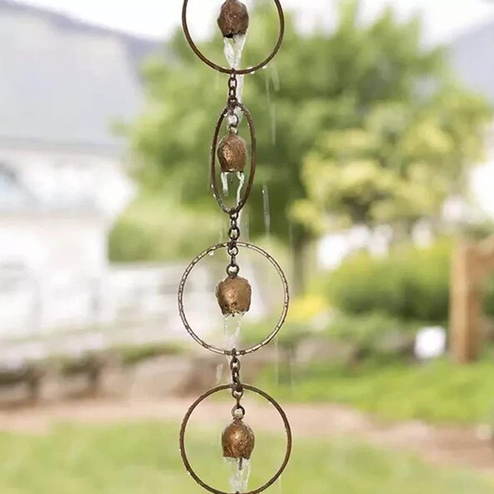 Rain Chain Rain Chain Gutter Rain Catcher Adapter Thick Iron Flower Cup