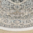 thumbnail image 3 of SAFAVIEH Artifact Milburn Medallion Polyester Area Rug, Gray/Ivory, 4' x 4' Round, 3 of 7