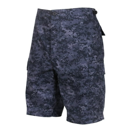Camo Military Shorts - Rothco Military B.D.U Camouflage Cargo Shorts, Midnite Digital Camo, 3XL