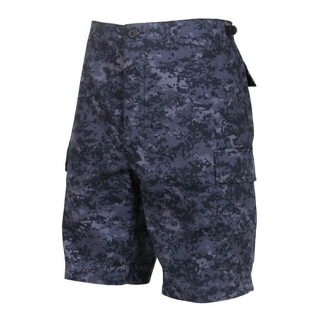 Rothco Military B.D.U Camouflage Cargo Shorts, Midnite Digital Camo,