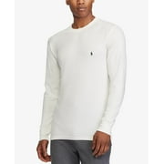 Ralph Lauren Men's Waffle Knit Thermal Pajama Shirt White Medium