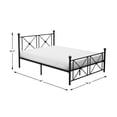 thumbnail image 4 of Home Elegance 2047FBK-1 39.5 x 25.75 in. Full Size Mardelle Metal Platform Bed - Black, 4 of 4