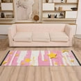thumbnail image 2 of Yayeee Runner Rug for Bedroom 2'x6' Machine Washable Hallway Non Slip Mat, Flat Yellow Stars, 2 of 8