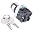 thumbnail image 3 of Interruptor de llave de 2 posiciones con reinicio automático, bloqueo de potencia, conversión, bloqueo de rotación + llave ZB2‑BE101 ZB2‑BE102C, 3 of 14